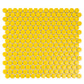 10 pack Cirkel 0.75 in. x 0.75 in. Glossy Yellow Porcelain Penny Round Wall and Floor Tile (9.87 sq ft/case) - Sample
