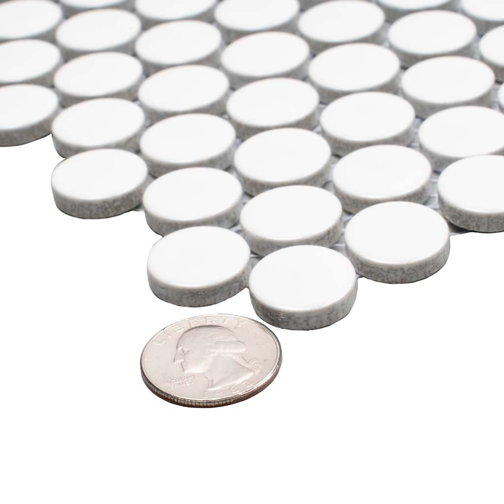 1X1 Cirkel Glossy Tile