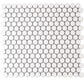 Pearl White 12x12 Matte Penny Round Porcelain Mosaic Tile (10 pack, 9.87 sq ft/case) - Sample