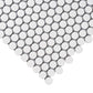 Pearl White 12x12 Matte Penny Round Porcelain Mosaic Tile (10 pack, 9.87 sq ft/case) - Sample