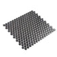 Black 12x12 Glossy Penny Round Porcelain Mosaic Tile (10 pack, 9.87 sq ft/case) - Sample