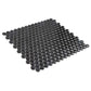 Black 12x12 Glossy Penny Round Porcelain Mosaic Tile (10 pack, 9.87 sq ft/case) - Sample