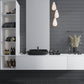 1X1 Glossy Black Porcelain Tile