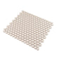 Portland Gray 12x12 Glossy Penny Round Porcelain Mosaic Tile (10 pack, 9.87 sq ft/case) - Sample