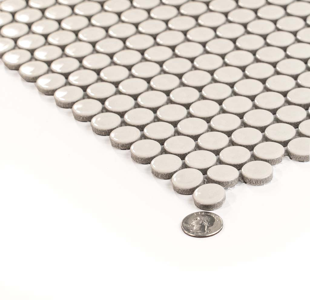 1x1 Cirkel Beige Penny Round Tile
