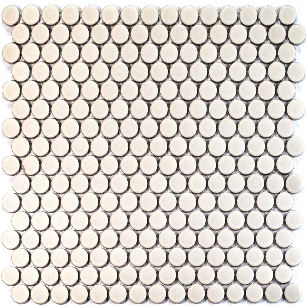 1x1 Cirkel Glossy Penny Round Tile