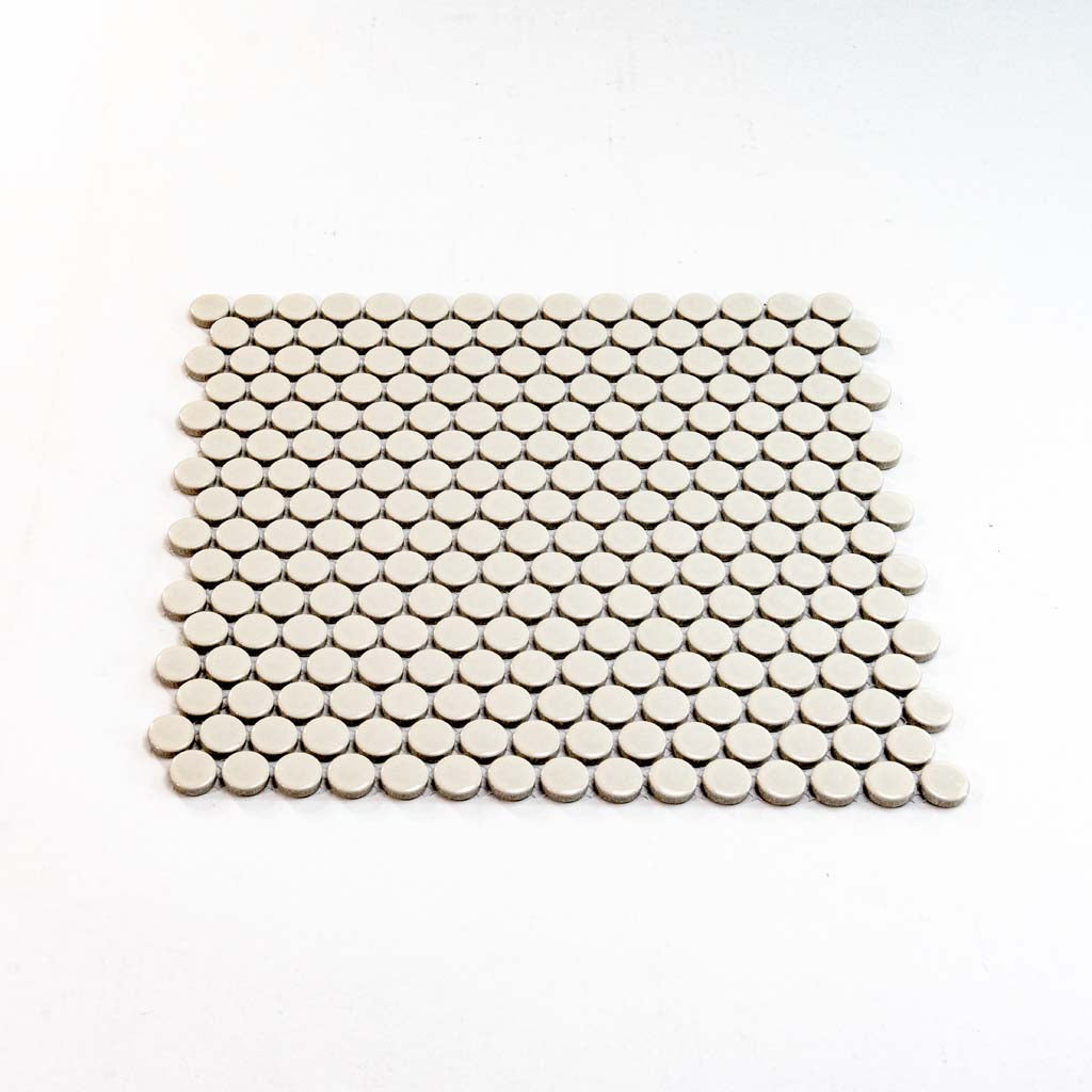 Beige Penny Round Accent Wall Tile
