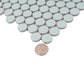 1x1 Cirkel Blue Porcelain Penny Round Tile