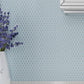 Cirkel Blue 11.46 in. x 12.4 in. Glossy Porcelain Mosaic Wall and Floor Tile (22 Cases, 217.14 sq ft/Pallet)