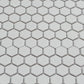 Cirkel Hex 10.2 in. x 11.8 in. Matte White Porcelain Mosaic Wall and Floor Tile (8.36 sq ft/case) - 10 pack