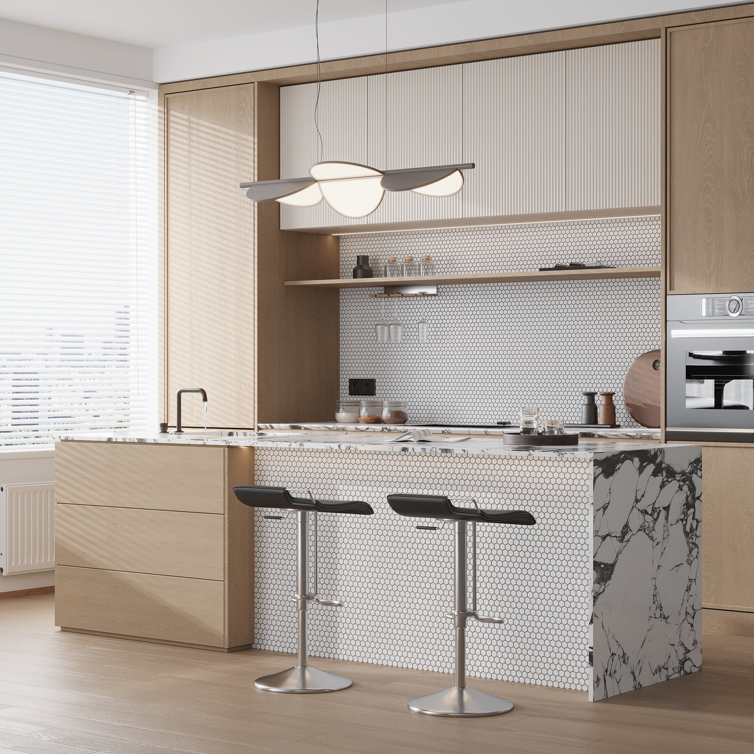 White 10x12 Matte Hexagon Porcelain Mosaic Tile (10 pack, 8.36 sq ft/case)