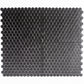 Cirkel Hex 10.2 in. x 11.8 in. Matte Black Porcelain Mosaic Wall and Floor Tile (8.36 sq ft/case) - 10 pack