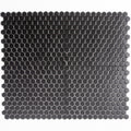 Sample - Black 10x12 Matte Hexagon Porcelain Mosaic Tile (10 pack, 8.36 sq ft/case)