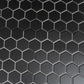 Cirkel Hex 10.7 in. x 11.1 in. Matte Black Porcelain Mosaic Wall and Floor Tile (8.25 sq ft/case) - 10 pack