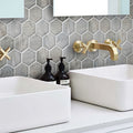 10x12 Gray Matte Mosaic Tile