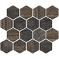 5 pack Brown 9.8-in W x 11.8-in L Matte Ceramic Wall and Floor Mosaic Tile (4.02 Sq ft/case) - Sample