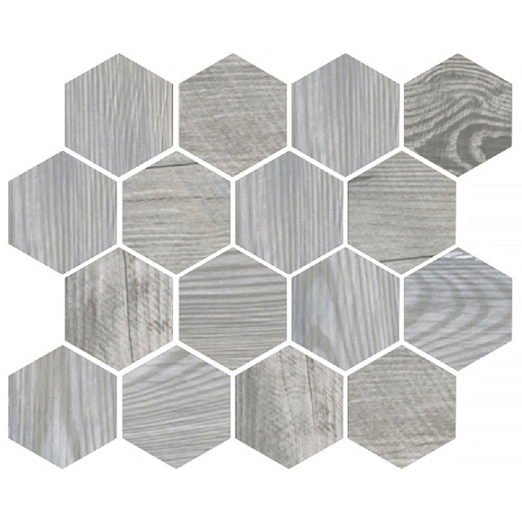 10x12 Gray Matte Ceramic Mosaic Tile