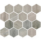 Gray 10x12 Matte Hexagon Porcelain Mosaic Tile (5 pack, 4.02 sq ft/case) - Sample