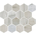 Sample - Light Gray 10x12 Matte Hexagon Porcelain Mosaic Tile (5 pack, 4.02 sq ft/case)