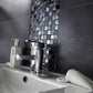 Silver 12x12 Glossy Square Glass Mosaic Tile (5 pack, 4.83 sq ft/case) - Sample
