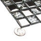 Silver 12x12 Glossy Square Glass Mosaic Tile (5 pack, 4.83 sq ft/case) - Sample