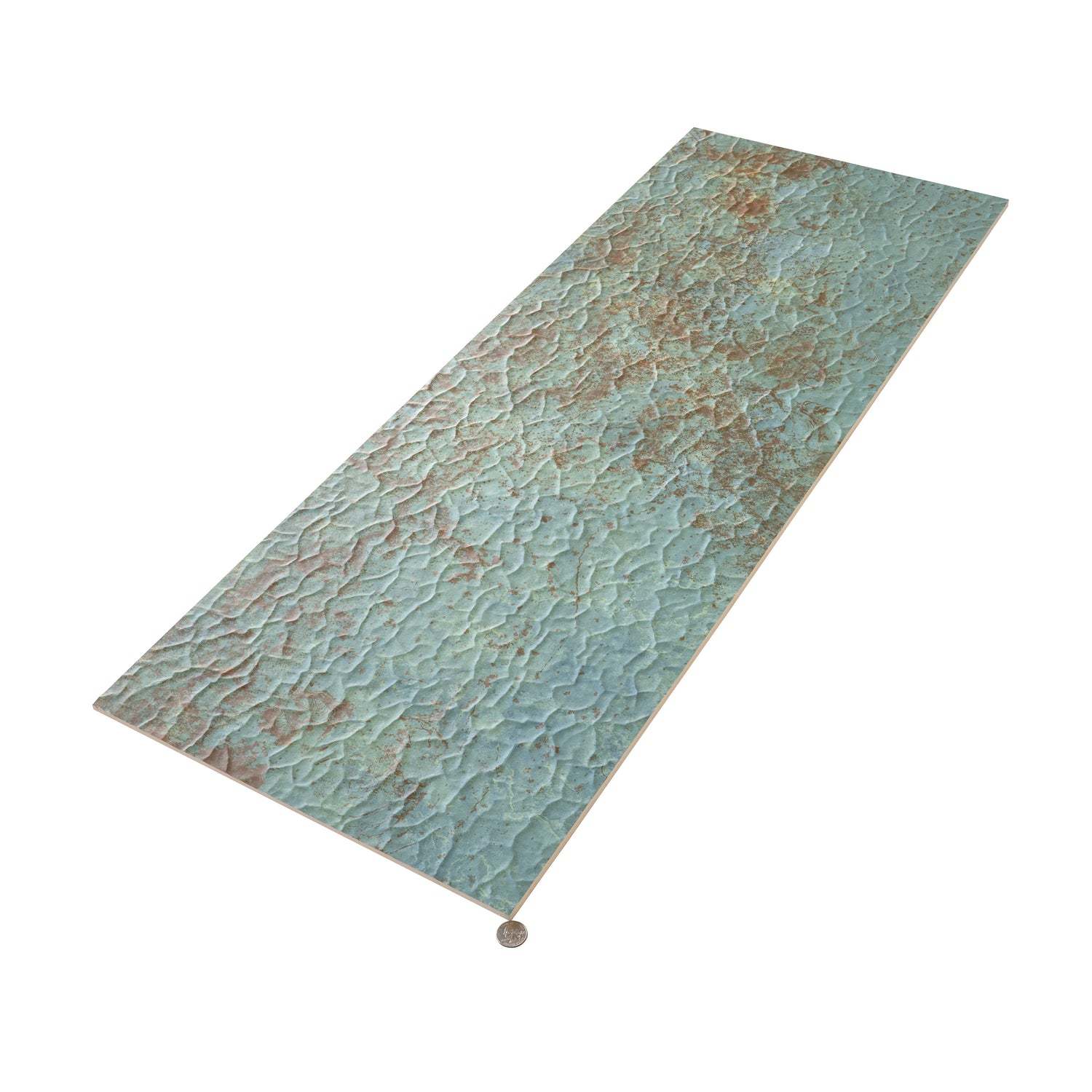 Nimbus Viridian Green 17.6 in. x 47 in. Textured Ceramic Rectangle Wall Tile (7 Cases, 120.61 sq ft/Pallet)