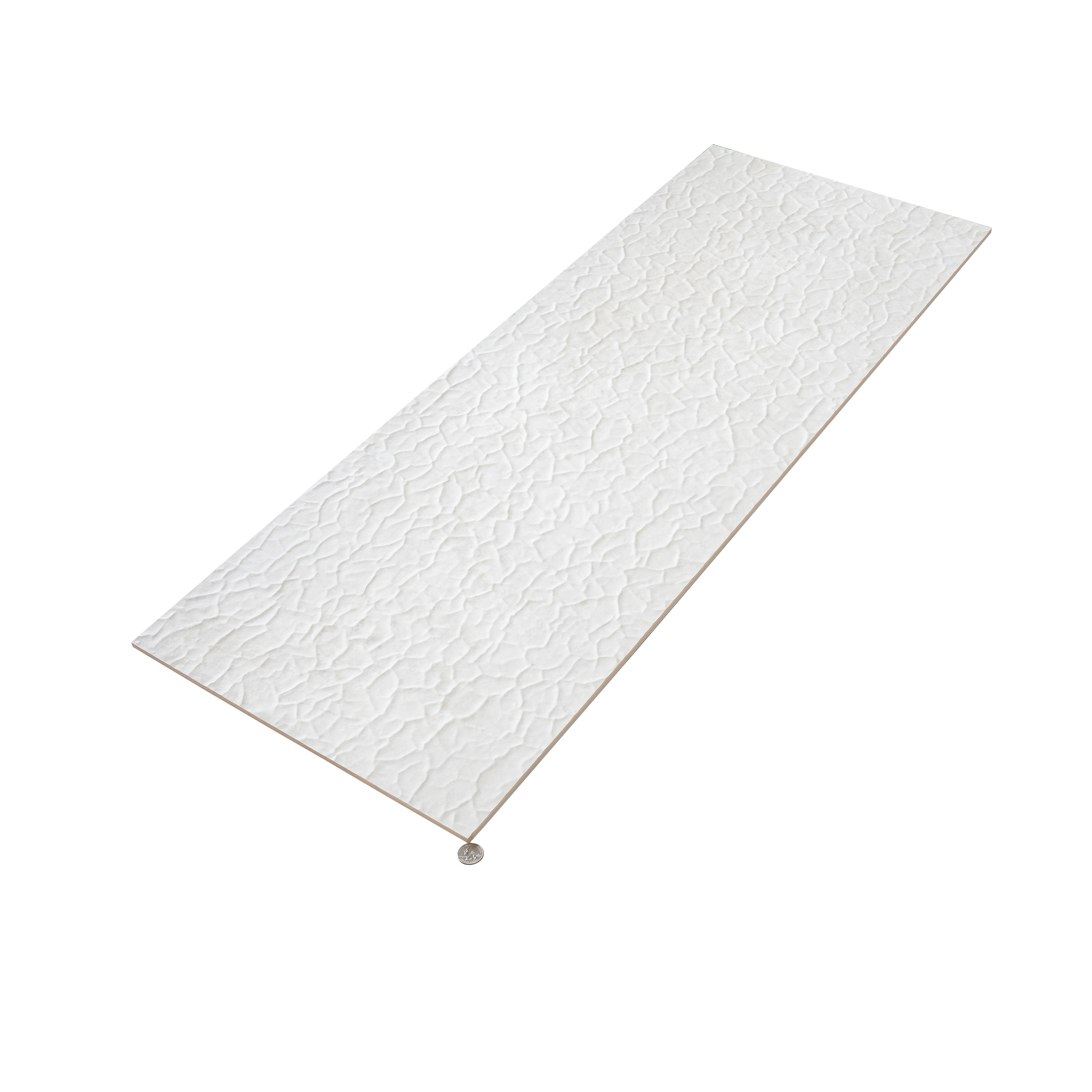 パールホワイトAPOLLO 18x48 Pearl White Textured Ceramic Rectangle Tile | Pearl