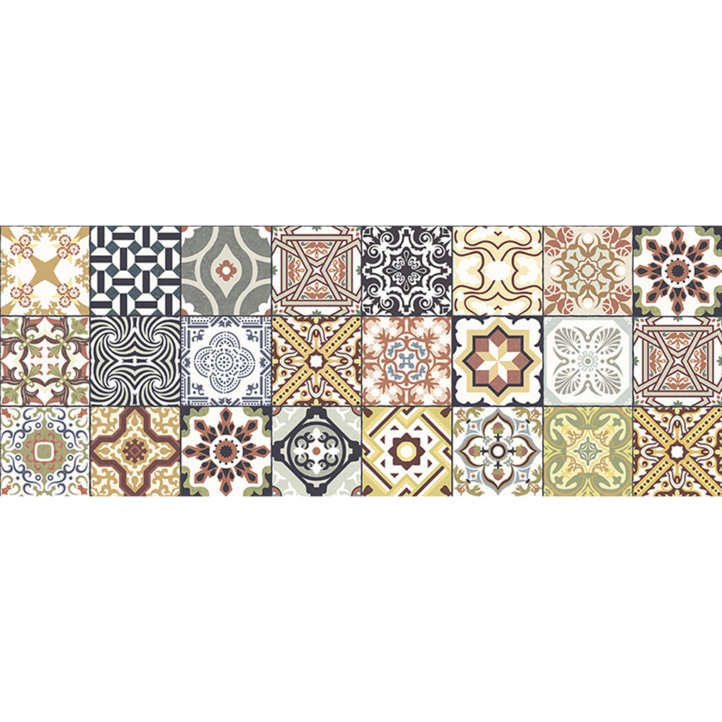 Multicolor Ceramic Rectangle Tile