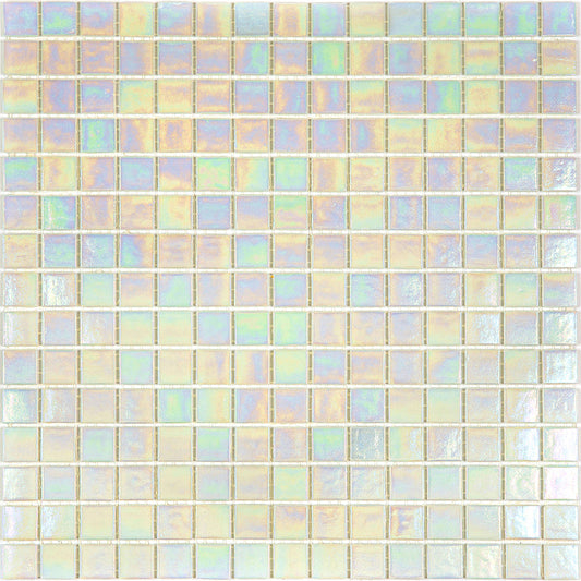 Cotton White 12x12 Uniform Square Glossy Glass Mosaic Tile (20 pack, 20 sq ft/case) - Sample
