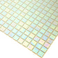 Cotton White 12x12 Uniform Square Glossy Glass Mosaic Tile (20 pack, 20 sq ft/case) - Sample