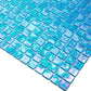 20-pack Nacreous 12 in. x 12 in. Glossy Turquoise Blue Glass Mosaic Wall and Floor Tile (20 sq ft/case)