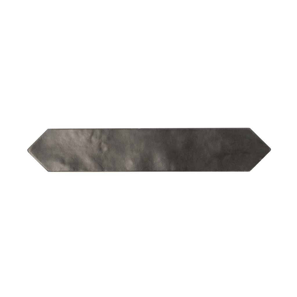 Black 2x10 Matte Picket Ceramic Tile (23 pack, 2.37 sq ft/case) - Sample