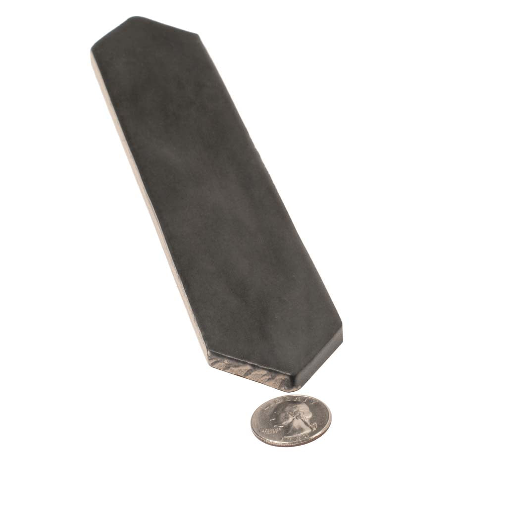 Black 2x10 Matte Picket Ceramic Tile (23 pack, 2.37 sq ft/case) - Sample