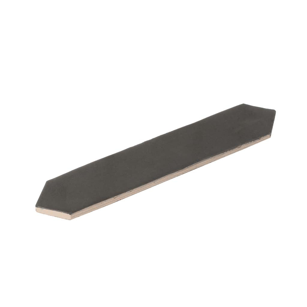 Black 2x10 Matte Picket Ceramic Tile (23 pack, 2.37 sq ft/case) - Sample