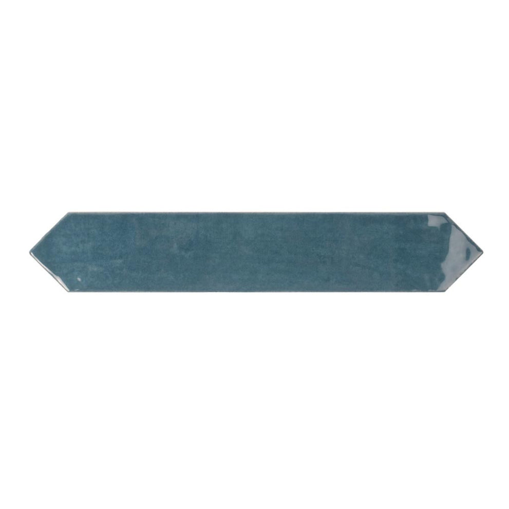 Teal Blue 2x10 Glossy Picket Ceramic Tile (23 pack, 2.37 sq ft/case ...