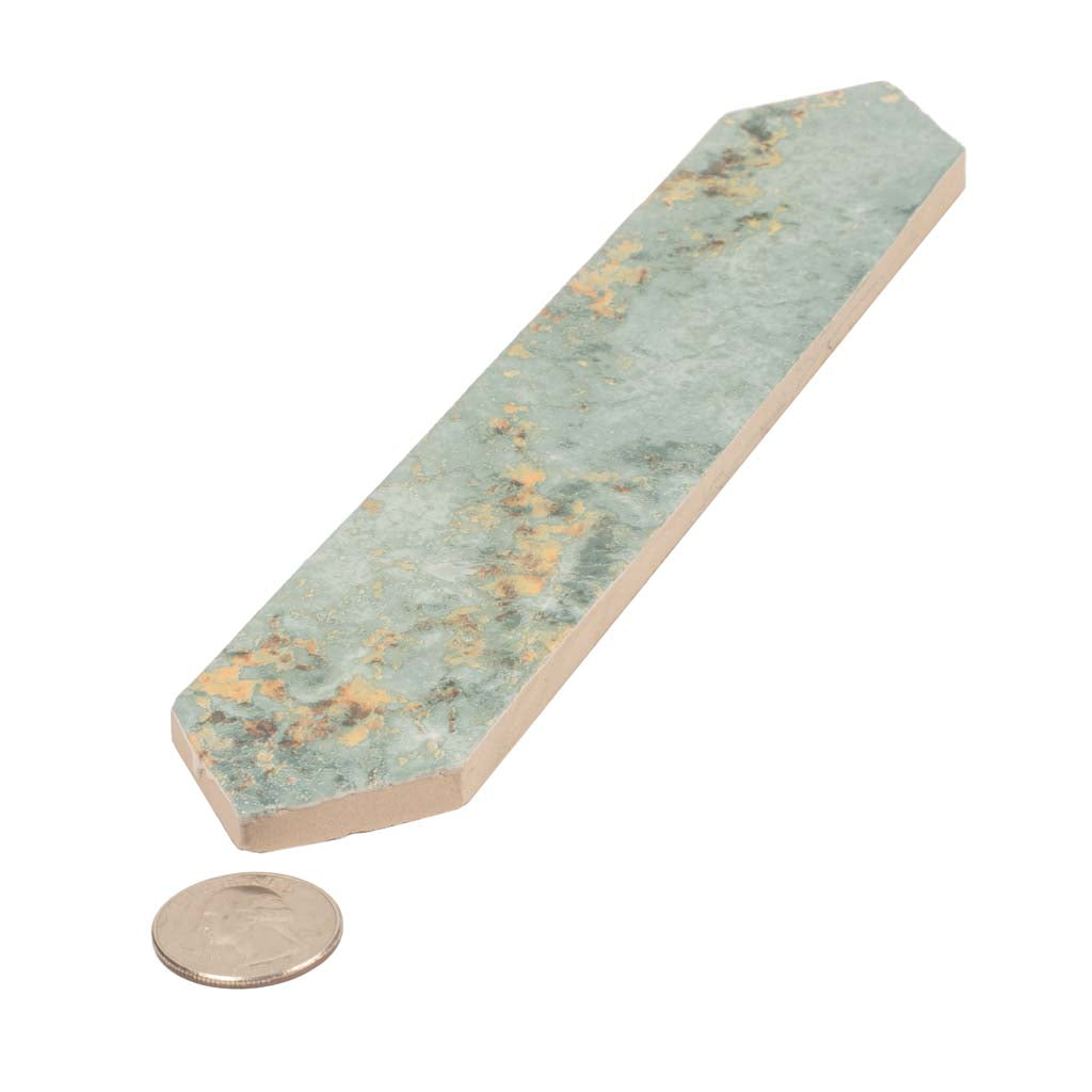 Moss Green 2x10 Glossy Picket Ceramic Tile (23 pack, 2.37 sq ft/case) - Sample
