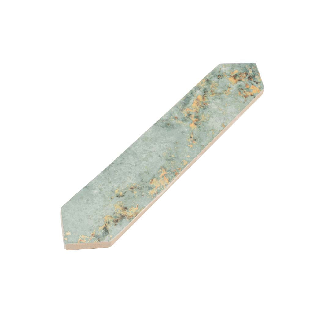 Moss Green 2x10 Glossy Picket Ceramic Tile (23 pack, 2.37 sq ft/case) - Sample