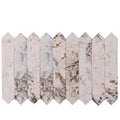 Sample - Cotton White 2x10 Picket Glossy Ceramic Tile (23 pack, 2.37 sq ft/case)
