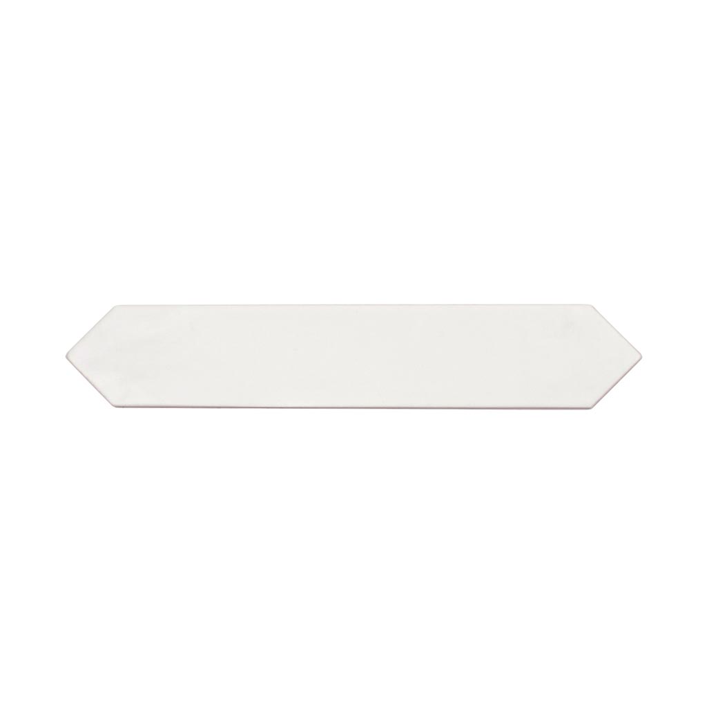 23 pack Festa 1.7 in. x 9.6 in. Matte White Ceramic Picket Wall and Floor Tile (2.37 sq ft/case) - Sample