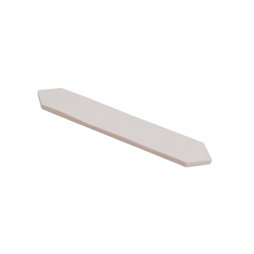 23 pack Festa 1.7 in. x 9.6 in. Matte White Ceramic Picket Wall and Floor Tile (2.37 sq ft/case) - Sample