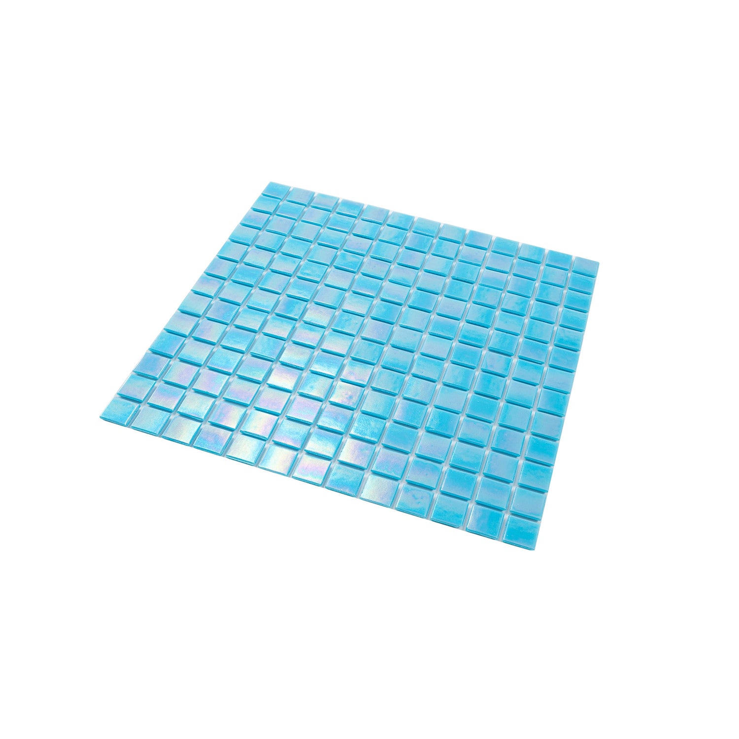 Turquoise Blue 12x12 Glossy Uniform Square Glass Mosaic Tile (20 pack, 20 sq ft/case) - Sample