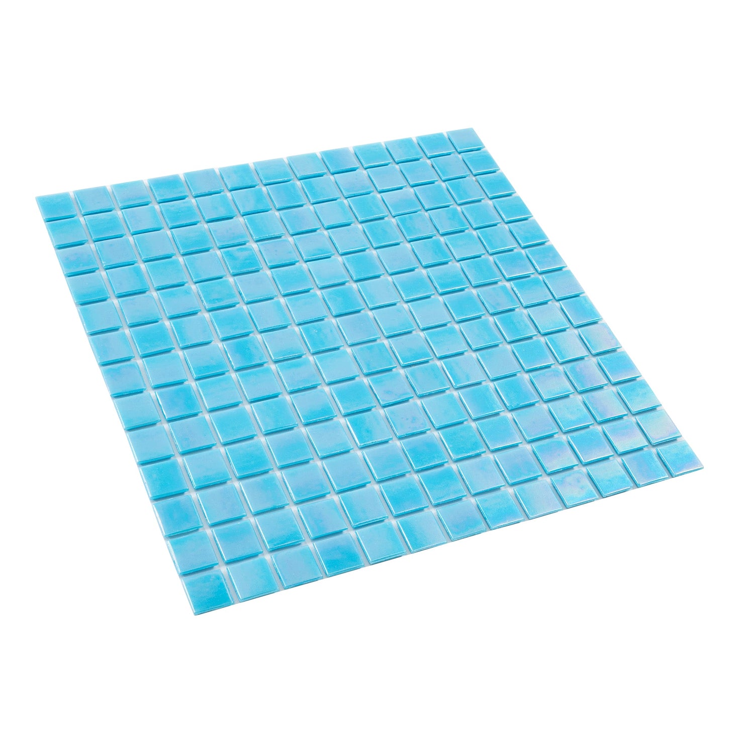 Turquoise Blue 12x12 Glossy Uniform Square Glass Mosaic Tile (20 pack, 20 sq ft/case) - Sample