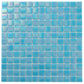 Turquoise Blue 12x12 Glossy Uniform Square Glass Mosaic Tile (20 pack, 20 sq ft/case) - Sample