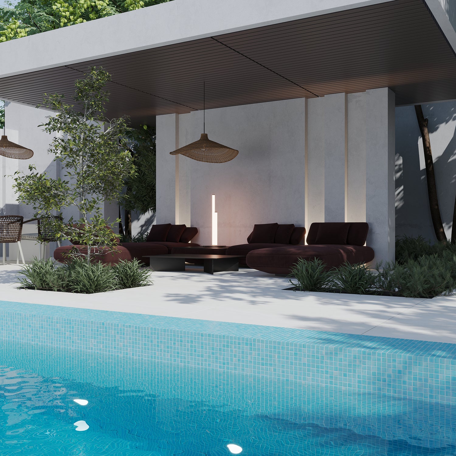 Cyan Blue 12x12 Uniform Square Glossy Glass Mosaic Tile (20 pack, 20 sq ft/case)