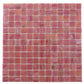 20-pack Nacreous 12 in. x 12 in. Glossy Punch Pink Glass Mosaic Wall and Floor Tile (20 sq ft/case) - Sample