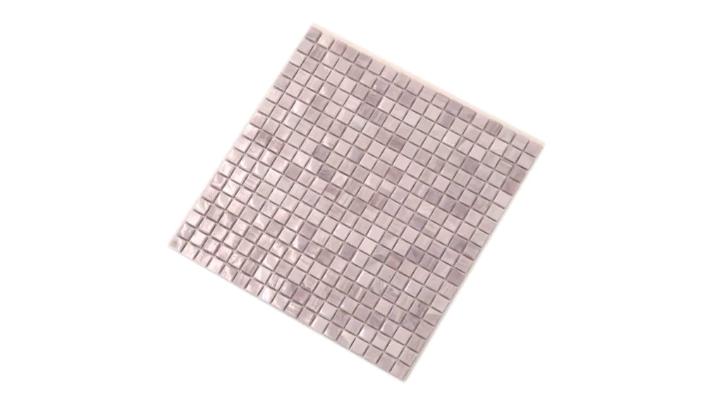 20-pack Nacreous 12 in. x 12 in. Glossy Punch Pink Glass Mosaic Wall and Floor Tile (20 sq ft/case) - Sample