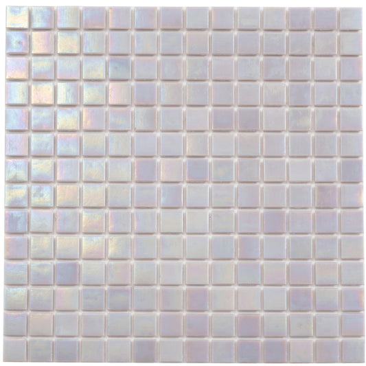 Pearlescent Pink 12x12 Glossy Uniform Square Glass Mosaic Tile (10 pack, 10 sq ft/case) - Sample