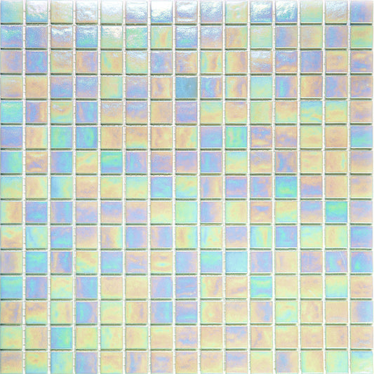 20-pack Nacreous 12 in. x 12 in. Glossy White Glass Mosaic Wall and Floor Tile (20 sq ft/case)