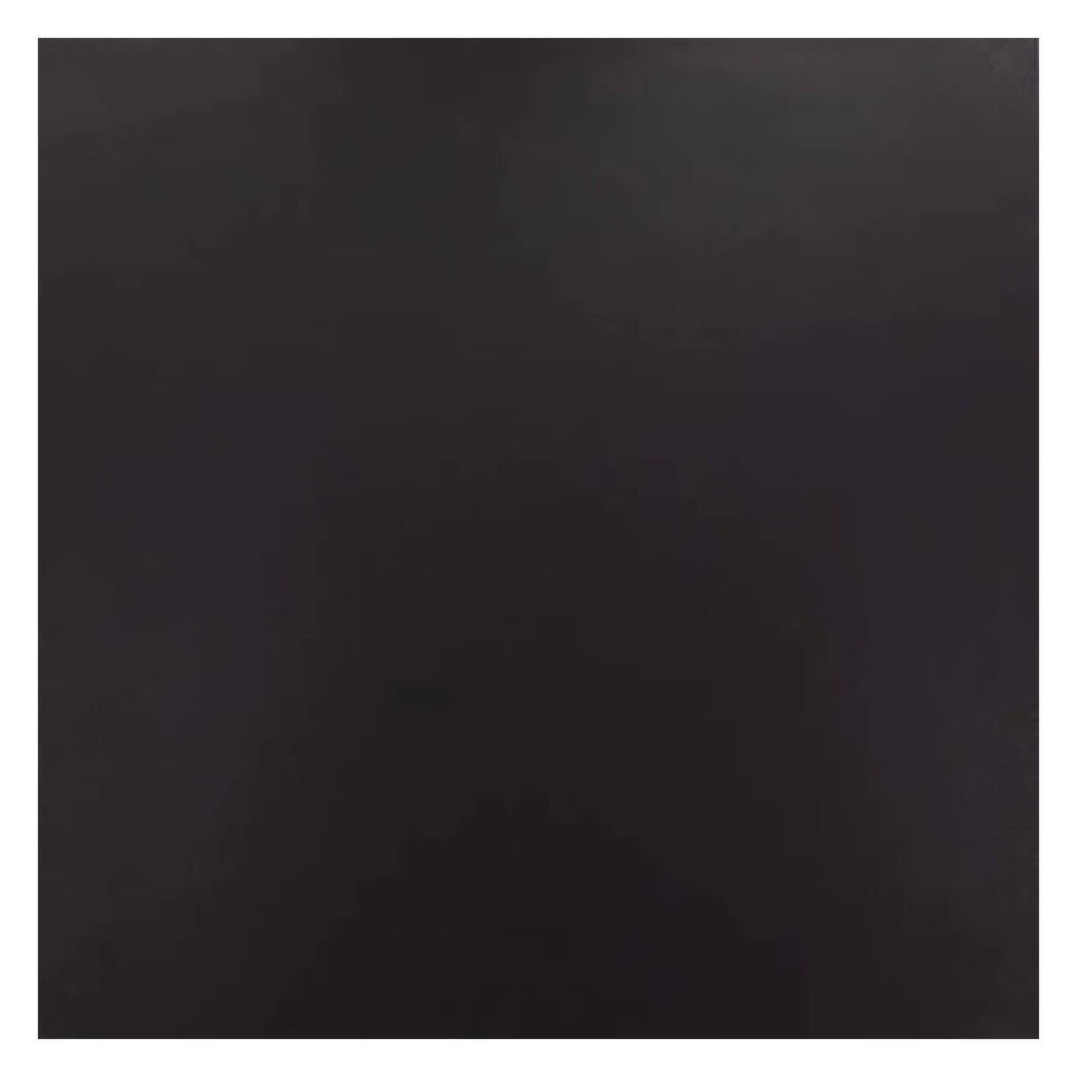 Deep charcoal black square porcelain tile in a matte large format design