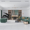 Arctic white 24x24 matte square porcelain floor tile